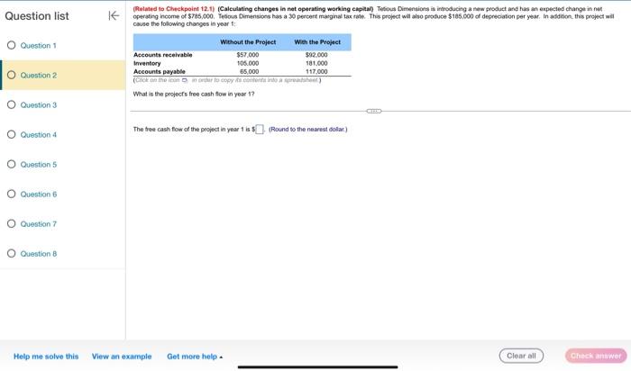  estion list Question 1 Question 2 Question 3 Question 4 Question