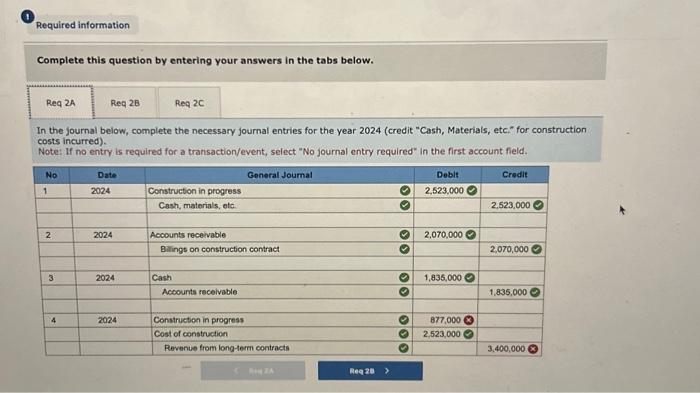 in red. so for 2A its on part 4, then for 2B