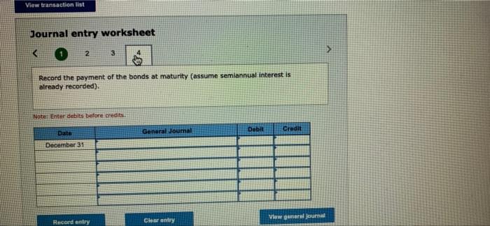 for the issuance of bonds for cash on January 1. 2. Record