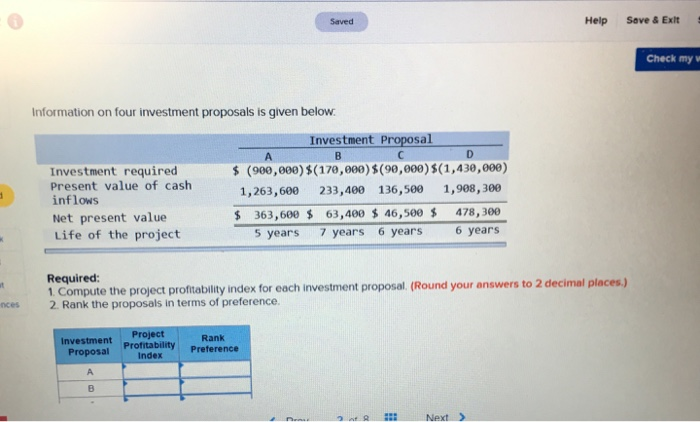  Saved Help Seve & Exlt Check my w Information on four