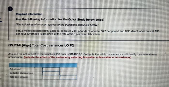 (Algo) [The following information applies to the questions displayed below] BatCo makes