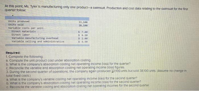 Tami Tyler opened Tami's Creations, Inc., a small manufacturing company, at the