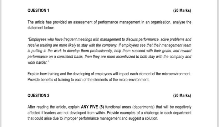 strategic approach to creating and sustaining improved perlormance in employees, leading to