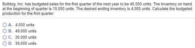 units produced is halved next year, the company will incur $5,000 as