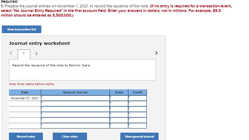 [The following information applies to the questions displayed below.] Eskimo Joe's, designer