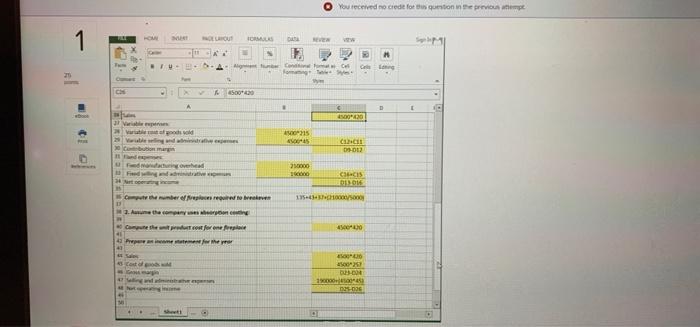 starts the company wted the variable cotrach vs. the absorption costing report