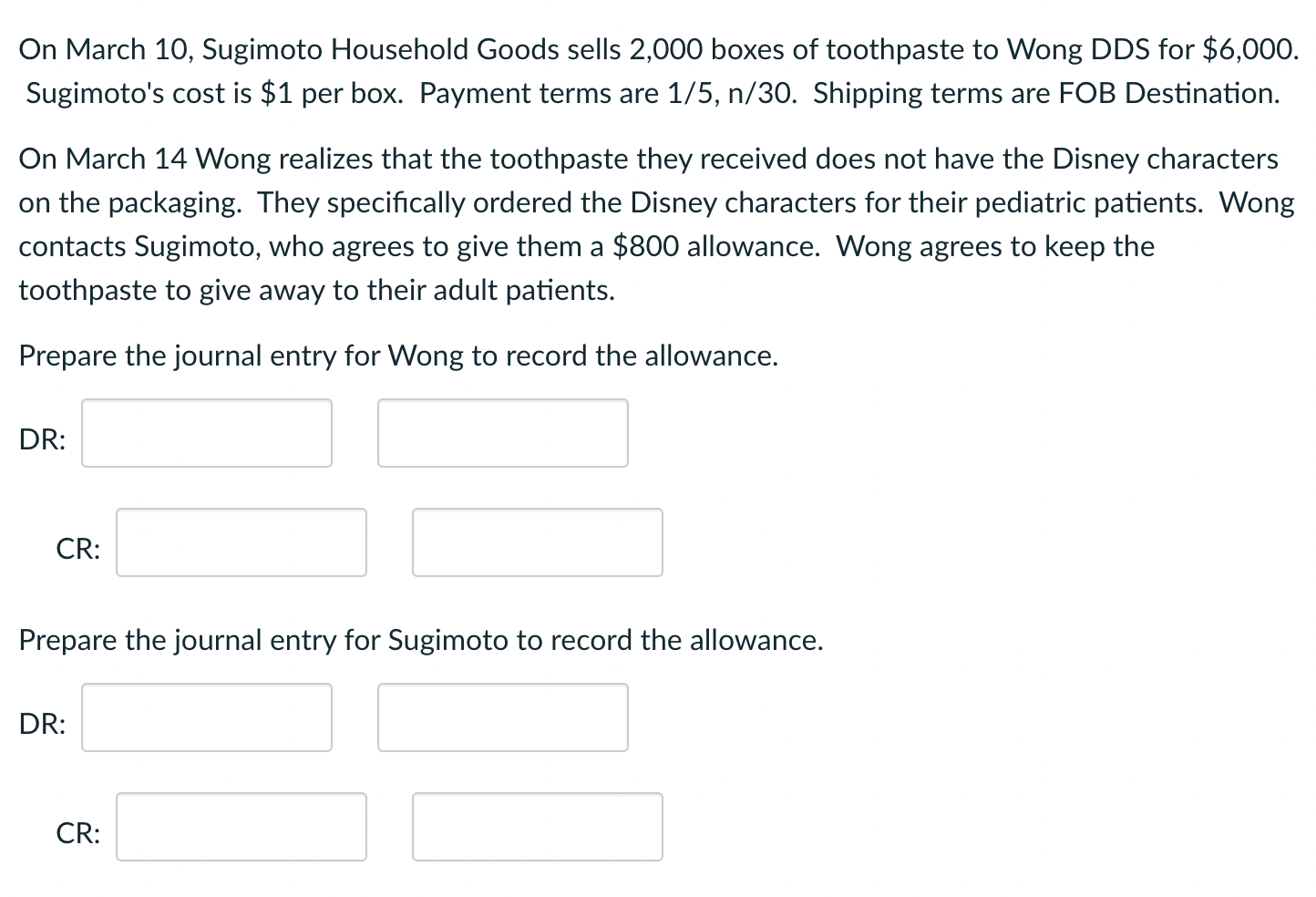 Please help, I will thumb up On March 10, Sugimoto Household Goods