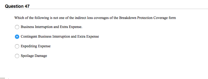 use those answers***** Question 45 The basic purpose of the colnsurance provision