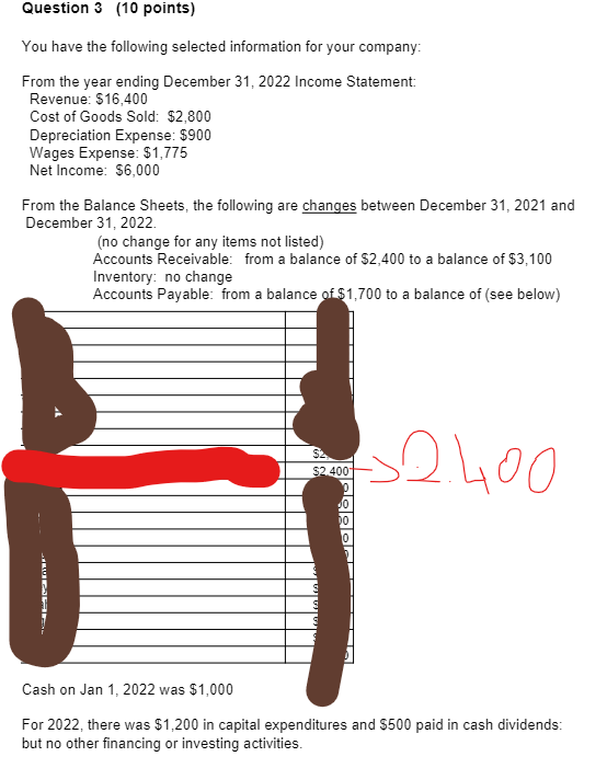  HELP!!! Please answer ASAP You have the following selected information for