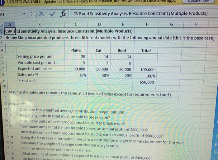 please add equations on how to do it UPDATES AVAILABLE Updates for