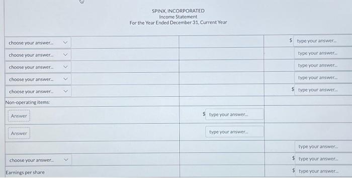 of $2,575,000 and average total equity of $1,917,000. a. Prepare an income