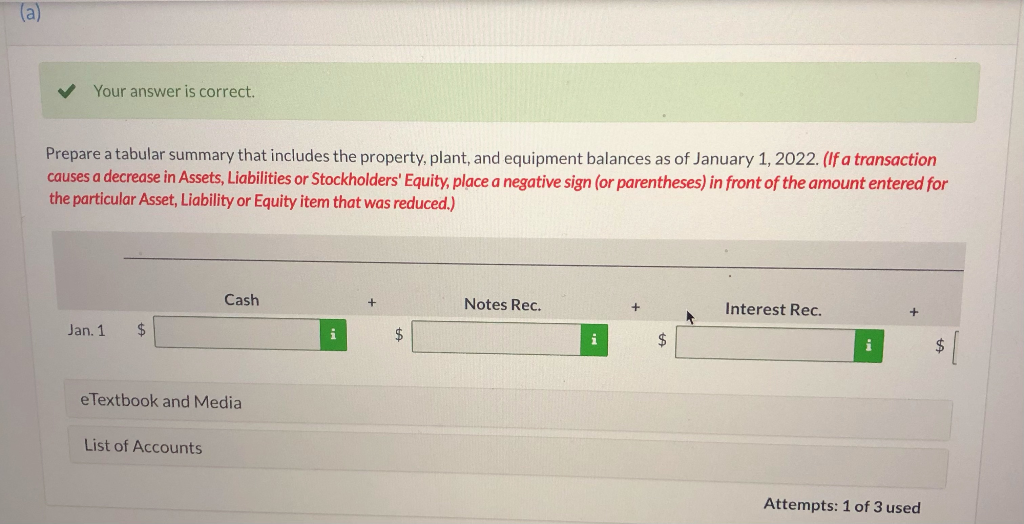 Attempt History Current Attempt in Progress At January 1, 2022, Sheridan Company