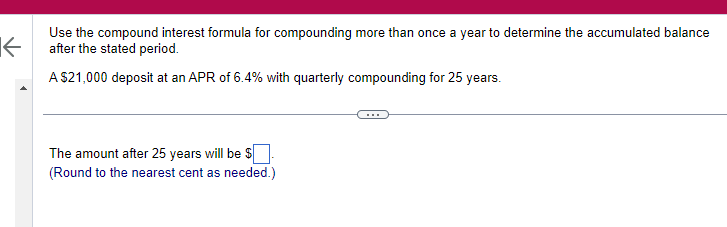  Use the compound interest formula for compounding more than once a