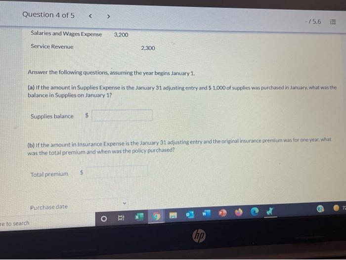 adjusted trial balance of Pharoah Company at January 31, 2020, shows the