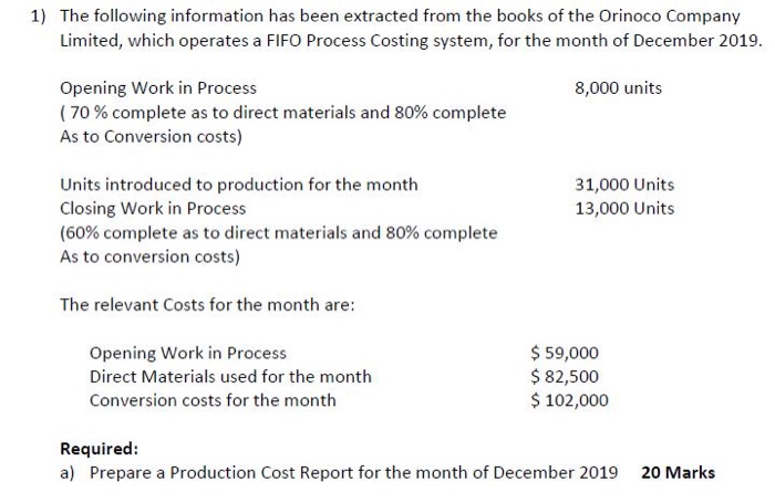 PLEASE SHOW WORK IN EXCEL TEMPLATE 1) The following information has been