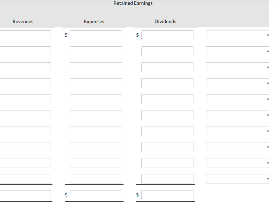 on the accounting equation. (If a transaction causes a decrease in Assets,