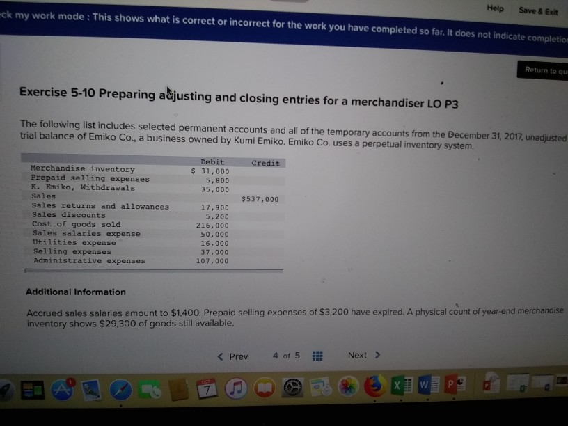  can't seem to get the right answer Help Save& Exit ck