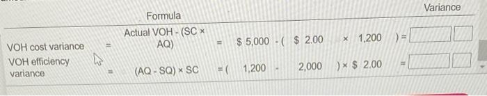 units produced, 1,000; actual variable overhead, $5,000; actual fixed overhead, $3,500; actual