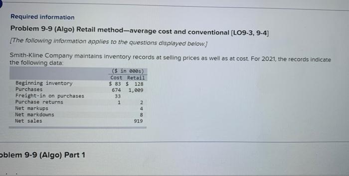  PLEASE ANSWER FULLY AND SHOW CALCULATIONS PLEASE AND THANK YOU!!! Required