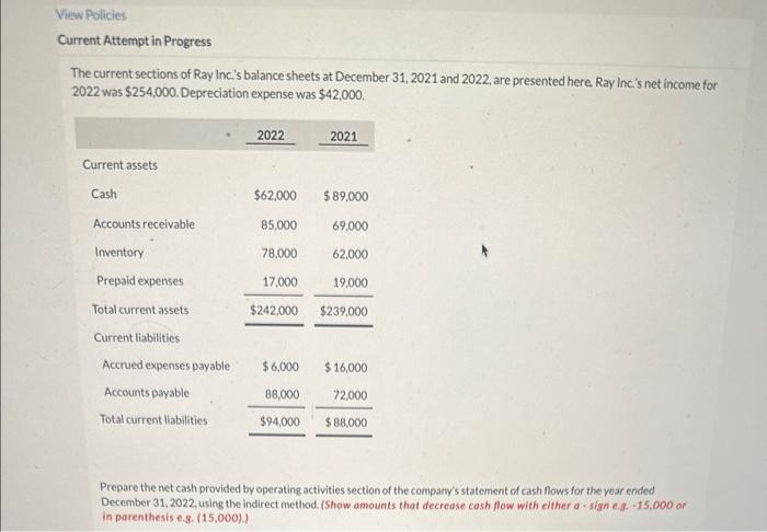  View Policies Current Attempt in Progress The current sections of Ray