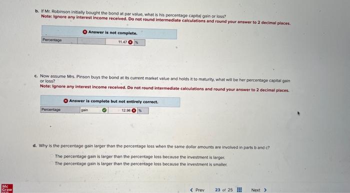 a 10 percent coupon rate. It currently has 20 years remaining to