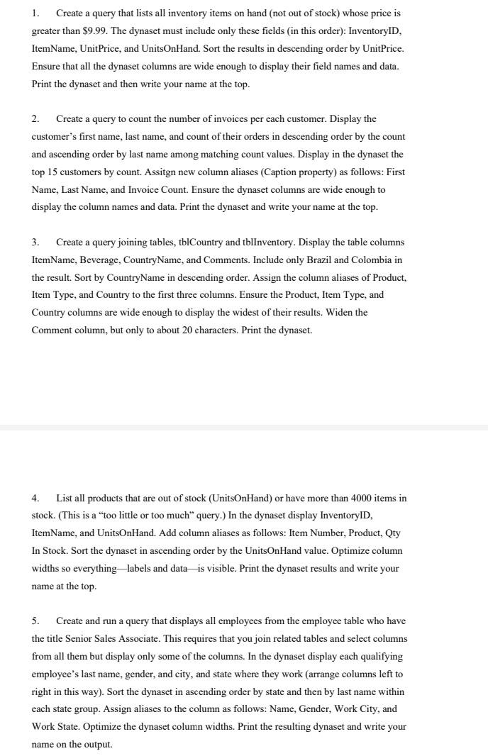Create and run a query that displays all employees from the employee