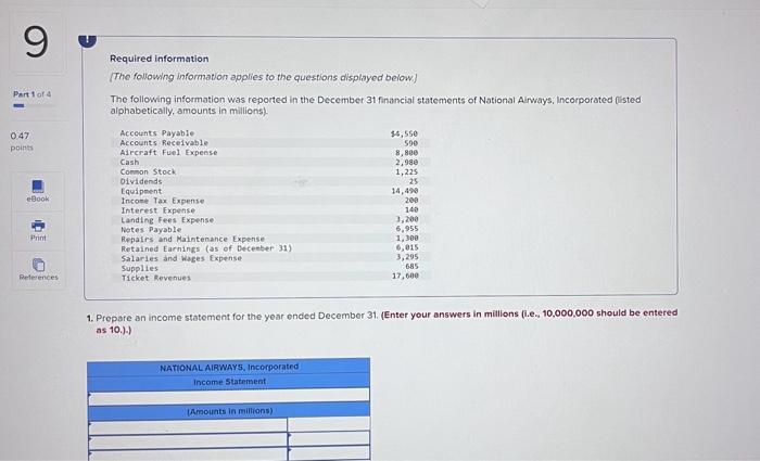  can you please help me with this question Required information (The