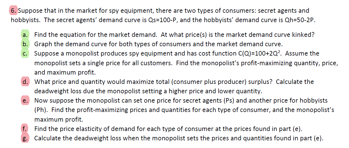  Please review this question carefully and answer each part. I am