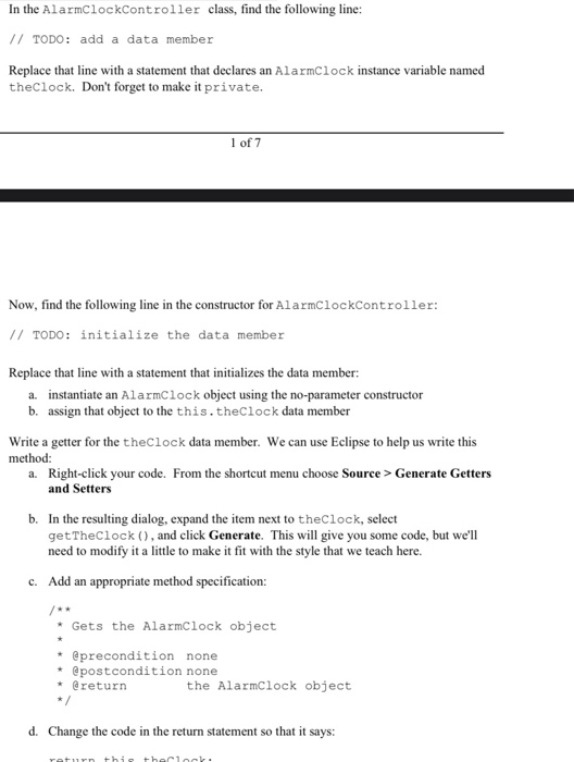 its in javai really need help on how 9-12 below is what