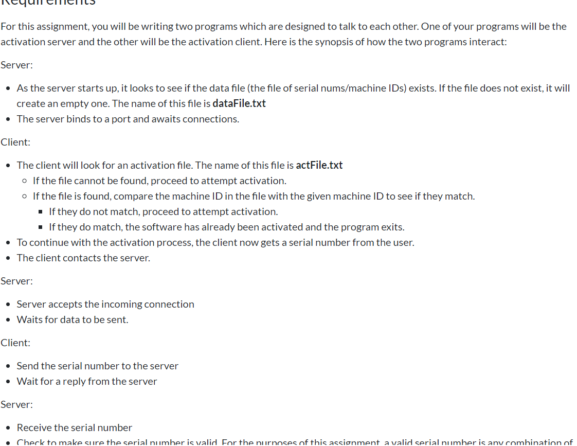 Help Please! Programming Language C++ Assignment include comments ActClient Program Chat Client