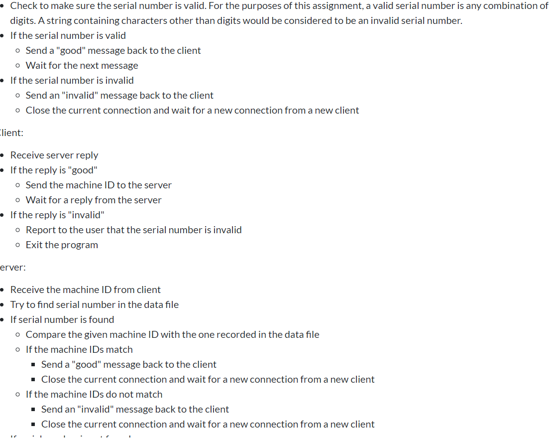 Program copy necessary code from chat program into ActClient program Requirements For