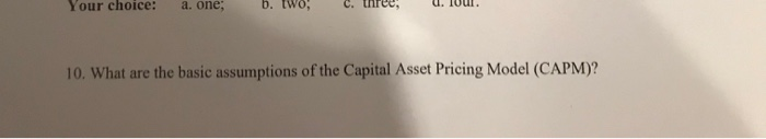  a. one b. two, C. nree, . 10ur. Your choice: 10.