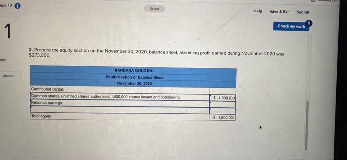 El Reading Class 126 Saved Help Save & Exit Submit Check my
