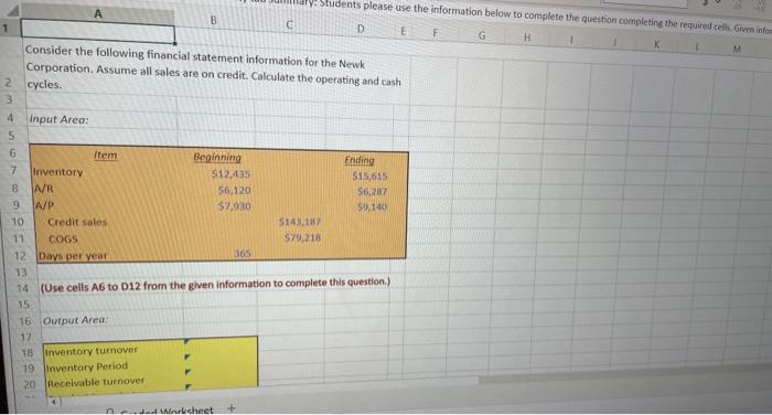  Need help! Consider the following financial statement information for the Newk