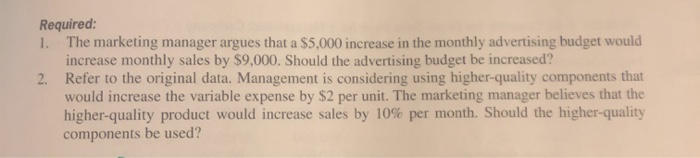 Volume [L05-41 Data for Hermann Corporation are shown below: Per Unit Percent