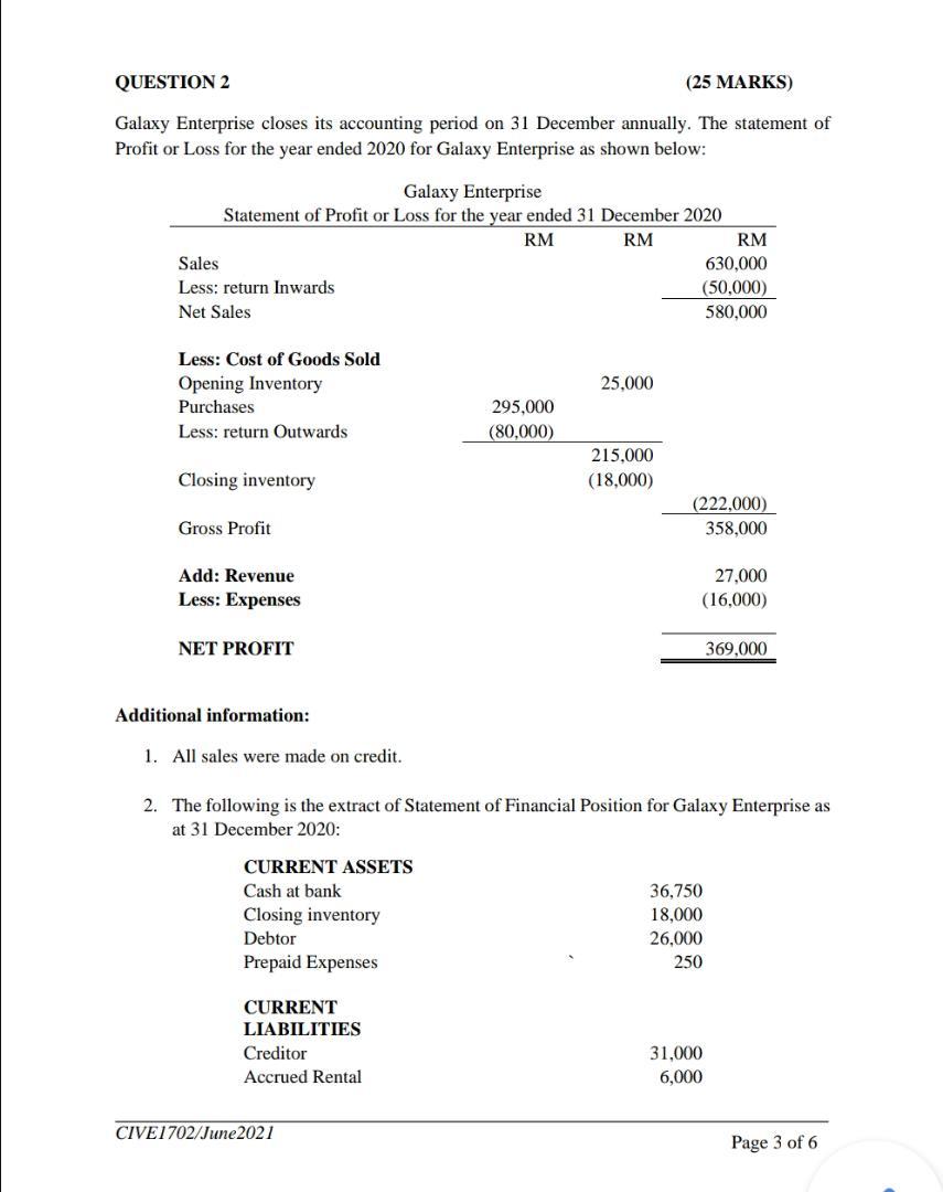 Answer with in one hour please QUESTION 2 (25 MARKS) Galaxy