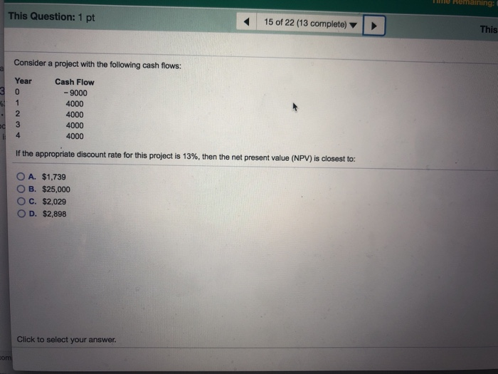  This Question: 1 pt 150122 (13 complete) l > This Consider