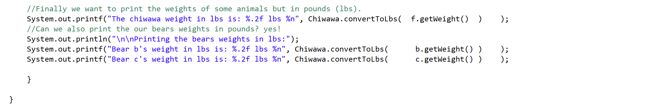 Runner.java, or MOVING RUNNER.java to any package): Creating a lion and then