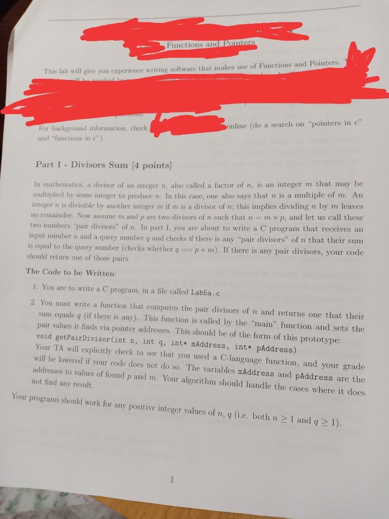 Write a C program.You must use c language functions and pointers. Please
