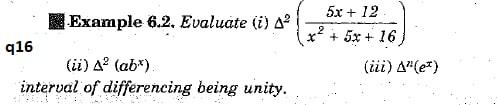  Example 6.2. Evaluate (i) 42 2 416 5x + 12 +