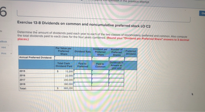 previous attempt. 5 Check [The following information applies to the questions displayed