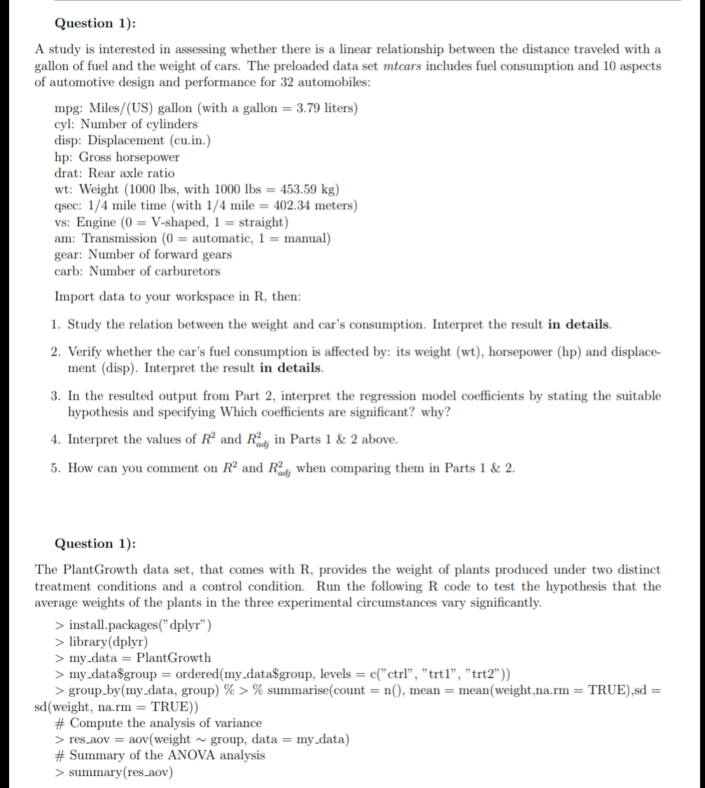  A study is interested in assessing whether there is a linear