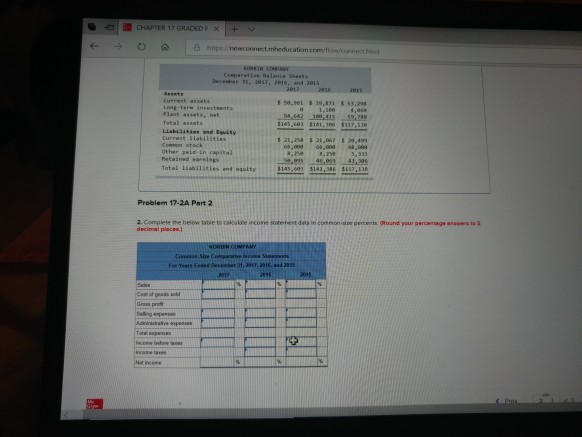percents LO P1, P2, P3 CHAPTER 17 GRADEDFX+ O https./ewconnectrnheducation.com/flow/connect.html CHAPTER 17