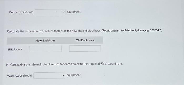 that rate, Waterways then uses different methods to determine the best decisions