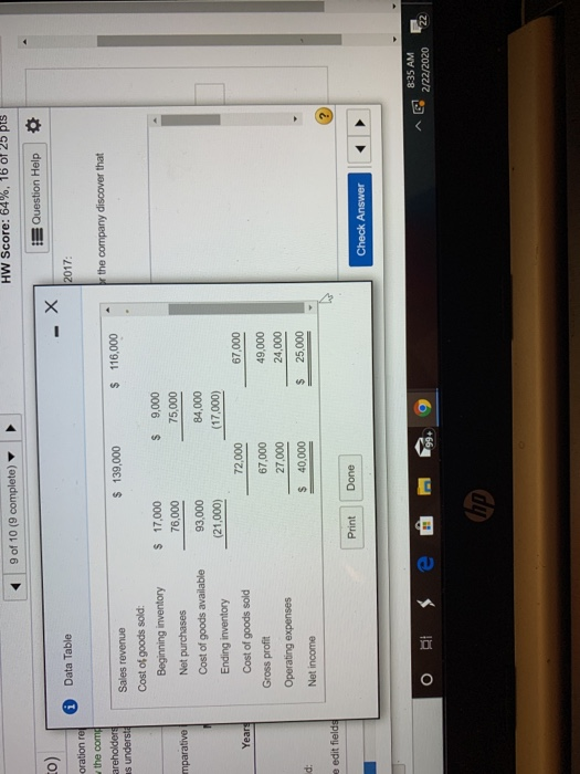 the company discover that e Corporation re to view the come and