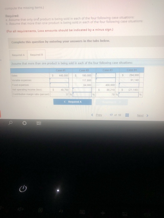 the eight case situations below. Each case is independent of the others