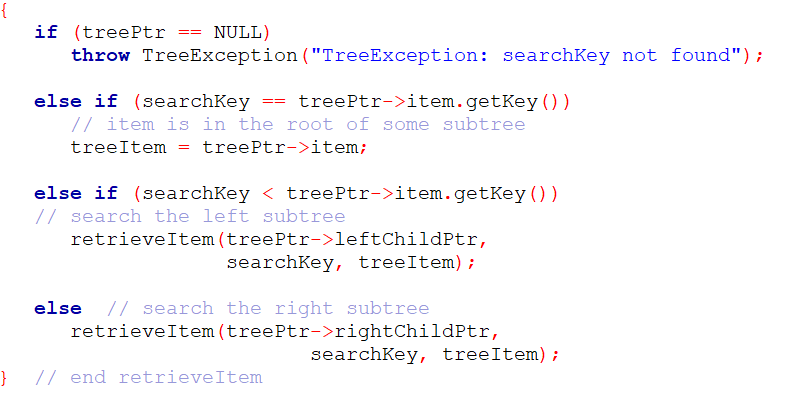 Returns true if the tree is empty; // otherwise returns false. virtual