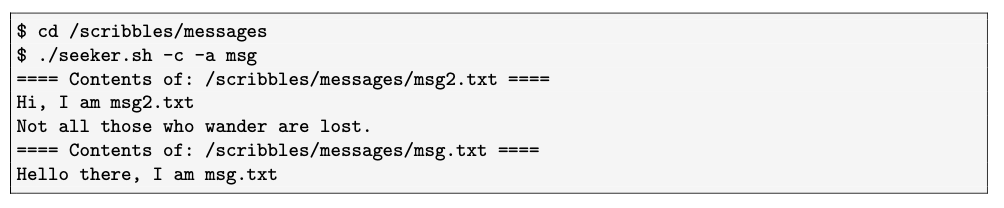 form of interaction with the contents stored in a file system. In
