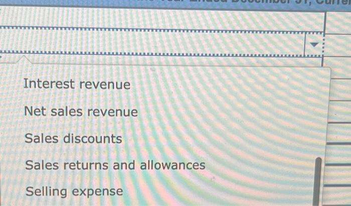 accounts Bad debt expense Bank service charge expense Cash Net income Net