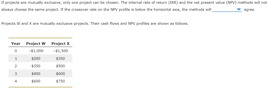 Question #1: A. Sometimes B. Never C. Always modified internal rate of